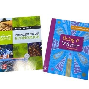 2 Books: Principles of Economics, and Being a Writer